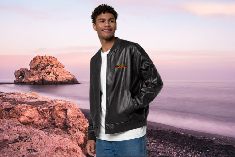 Leather Bomber Jacket