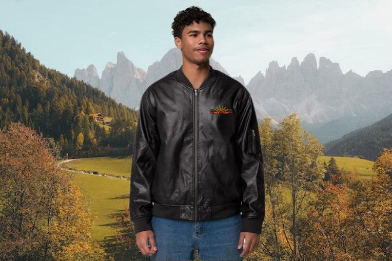Leather Bomber Jacket