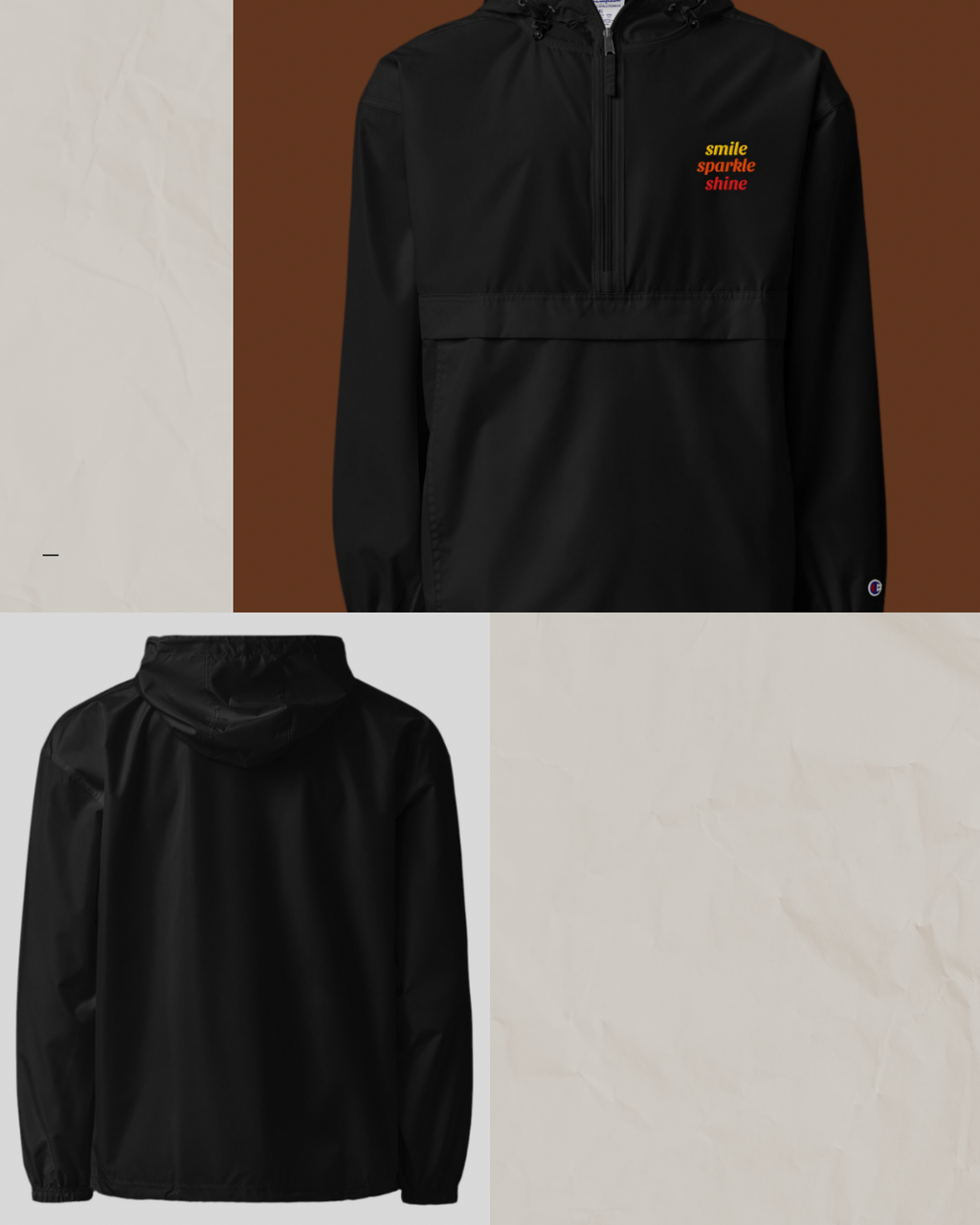 Embroidered Champion Packable Jacket