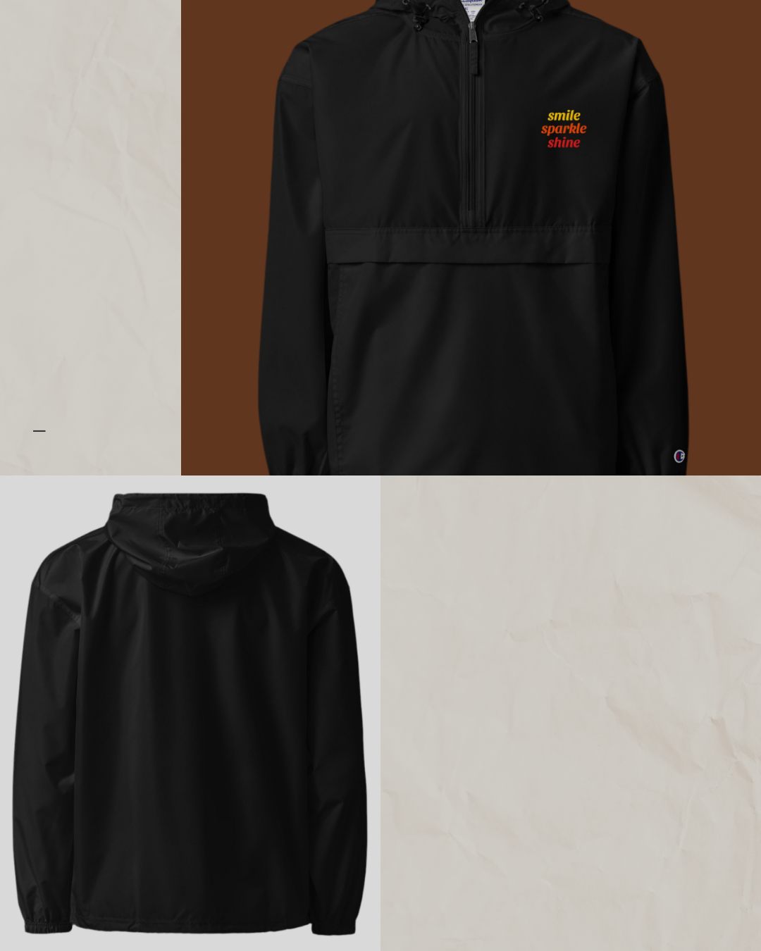 Embroidered Champion Packable Jacket