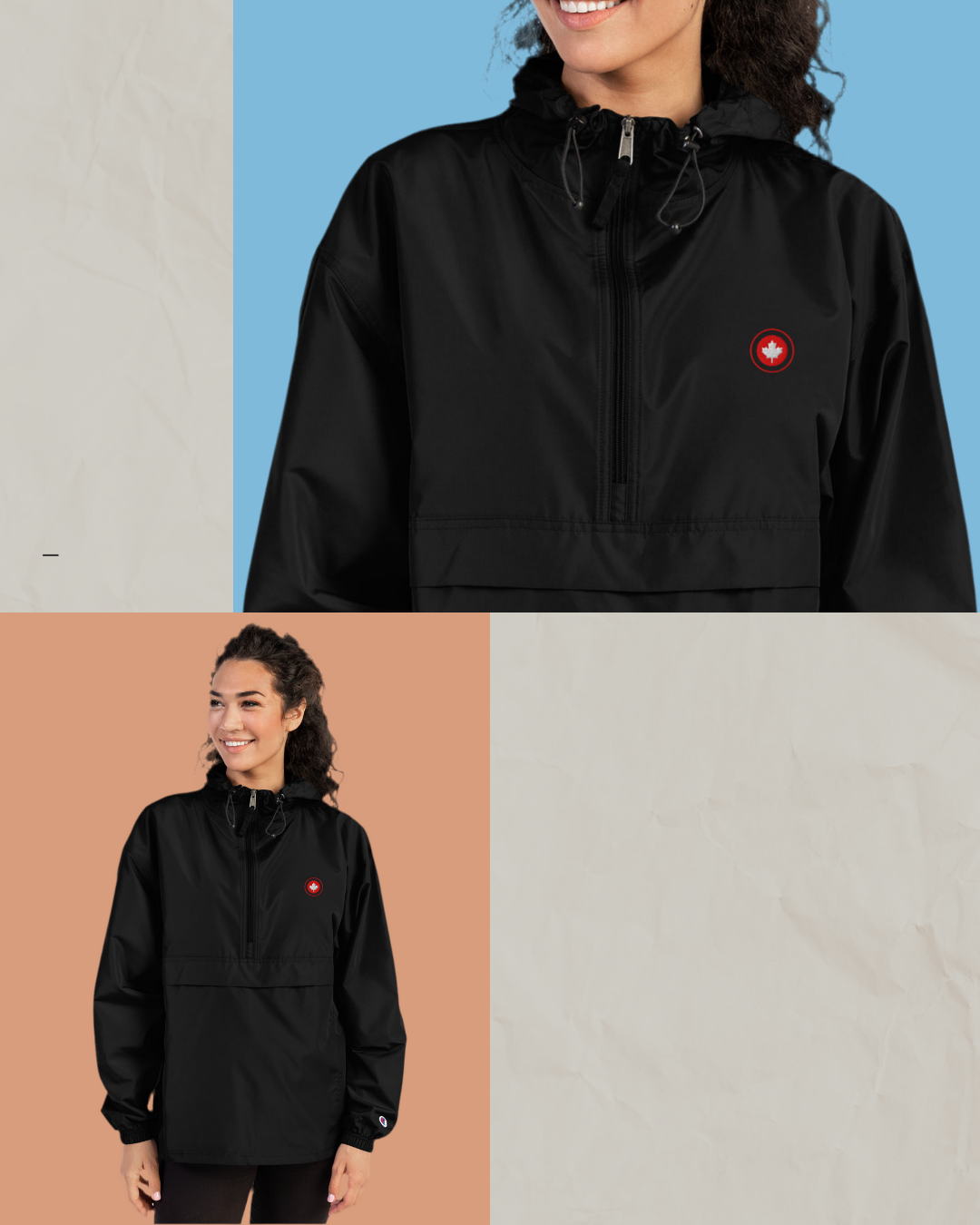 Embroidered Champion Packable Jacket