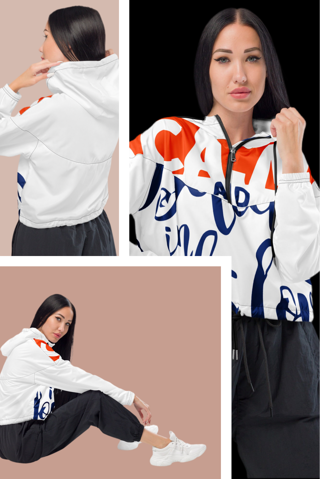 Women’s cropped windbreaker