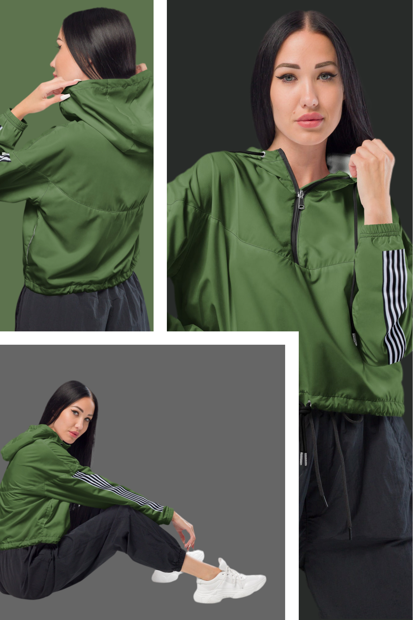 Women’s cropped windbreaker