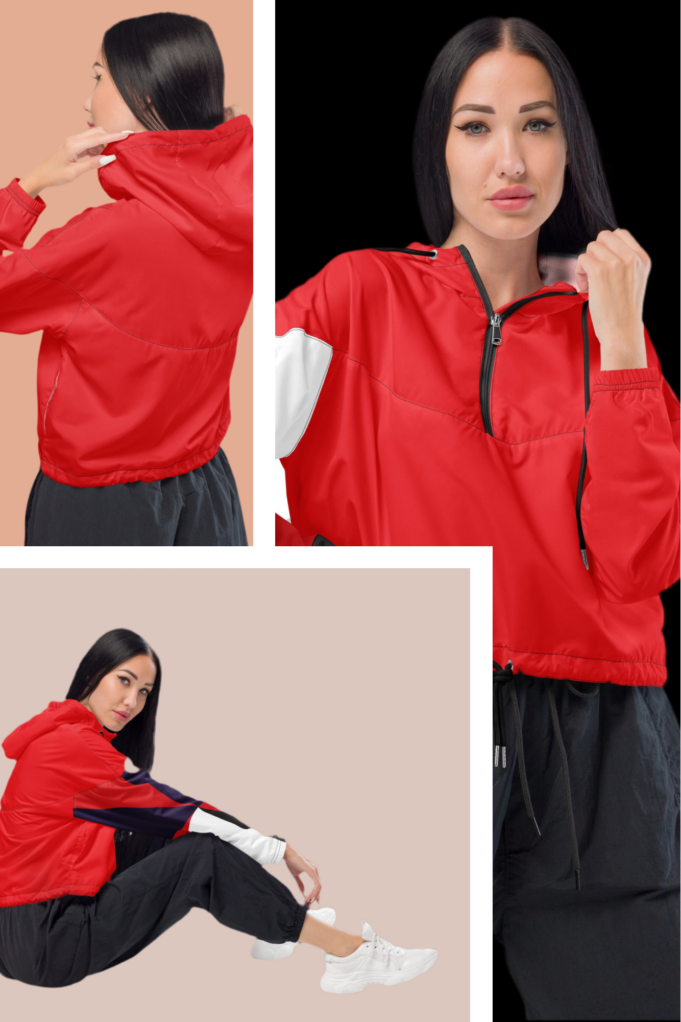 Women’s cropped windbreaker
