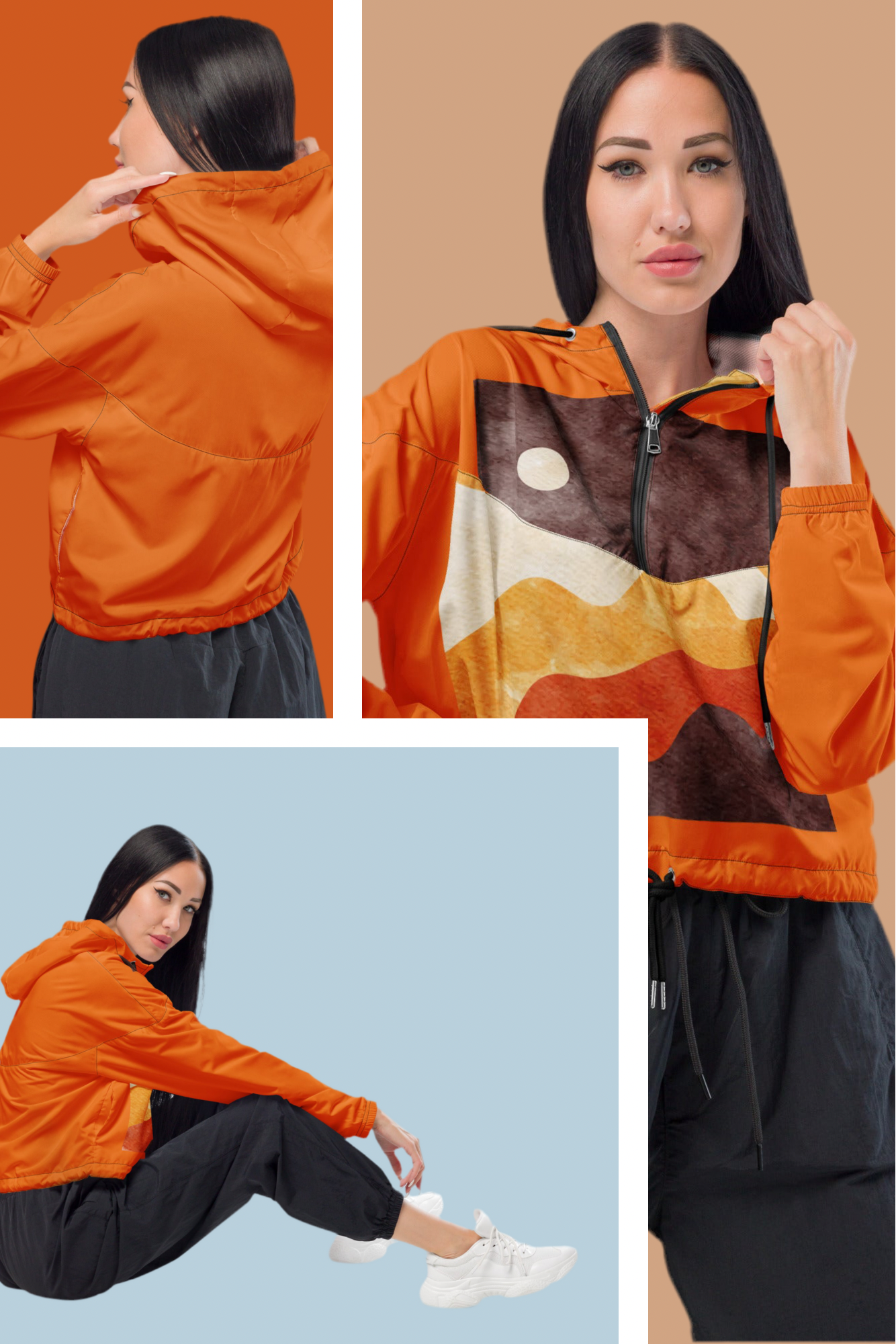 Women’s cropped windbreaker