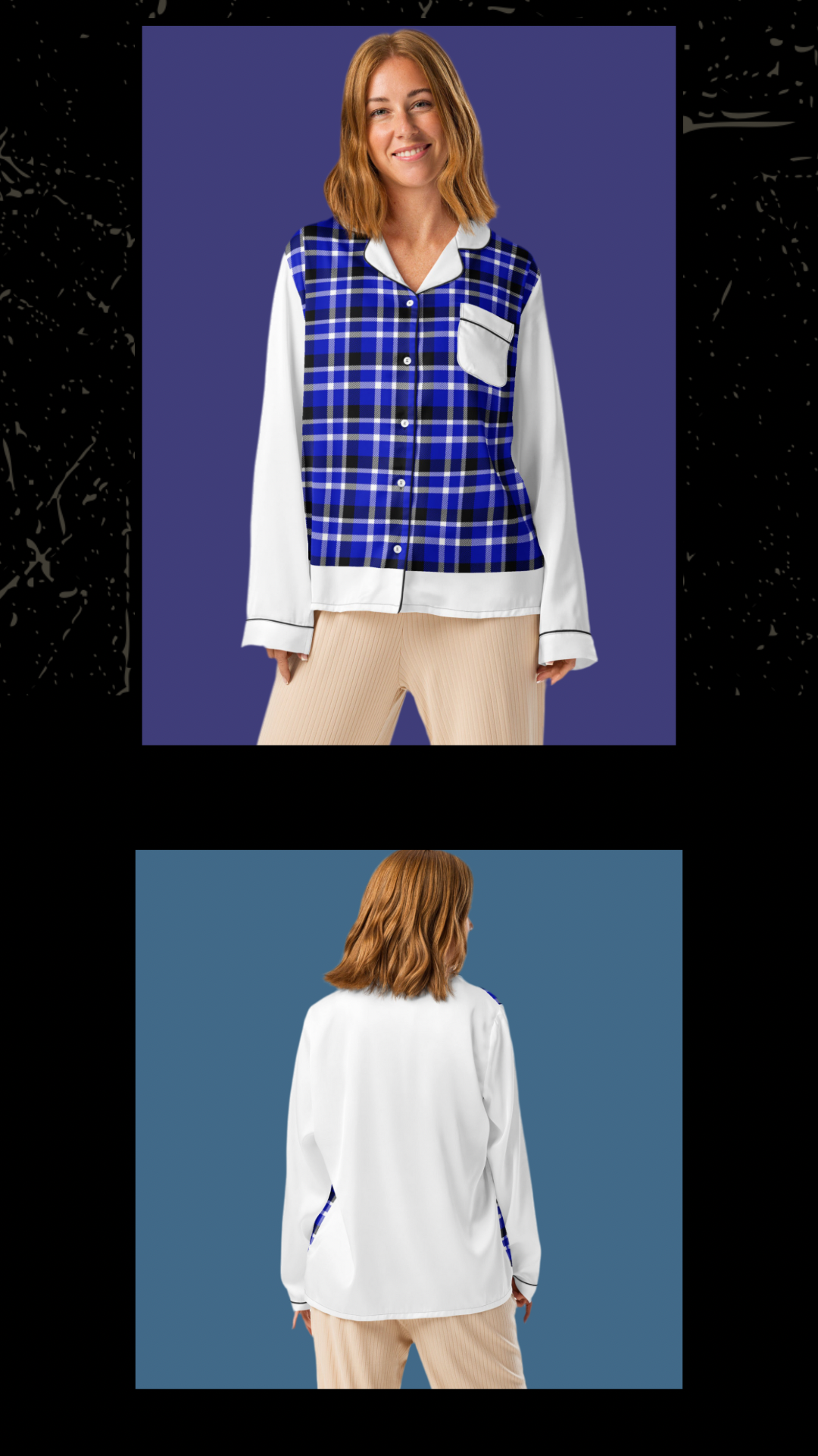 Women’s long sleeve pajama top