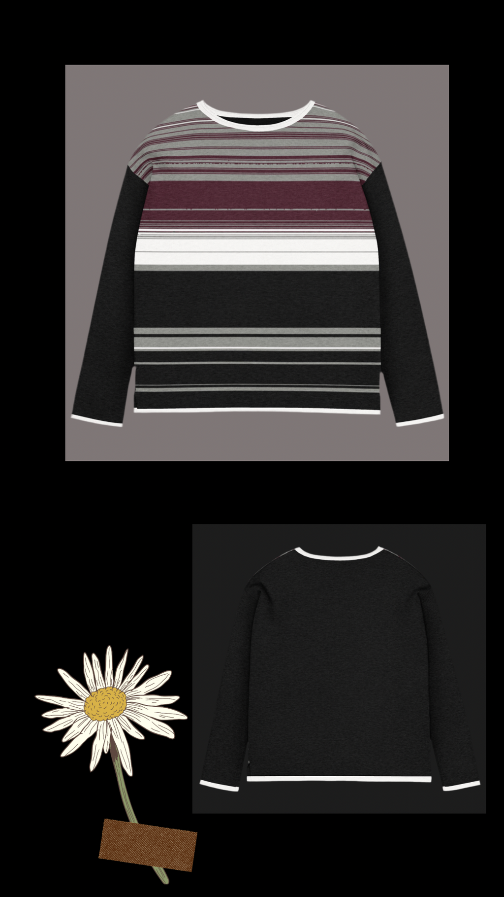 Women’s straight bottom knitted sweater