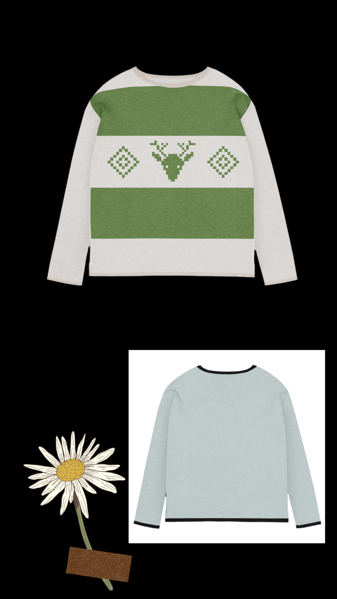 Women’s straight bottom knitted sweater