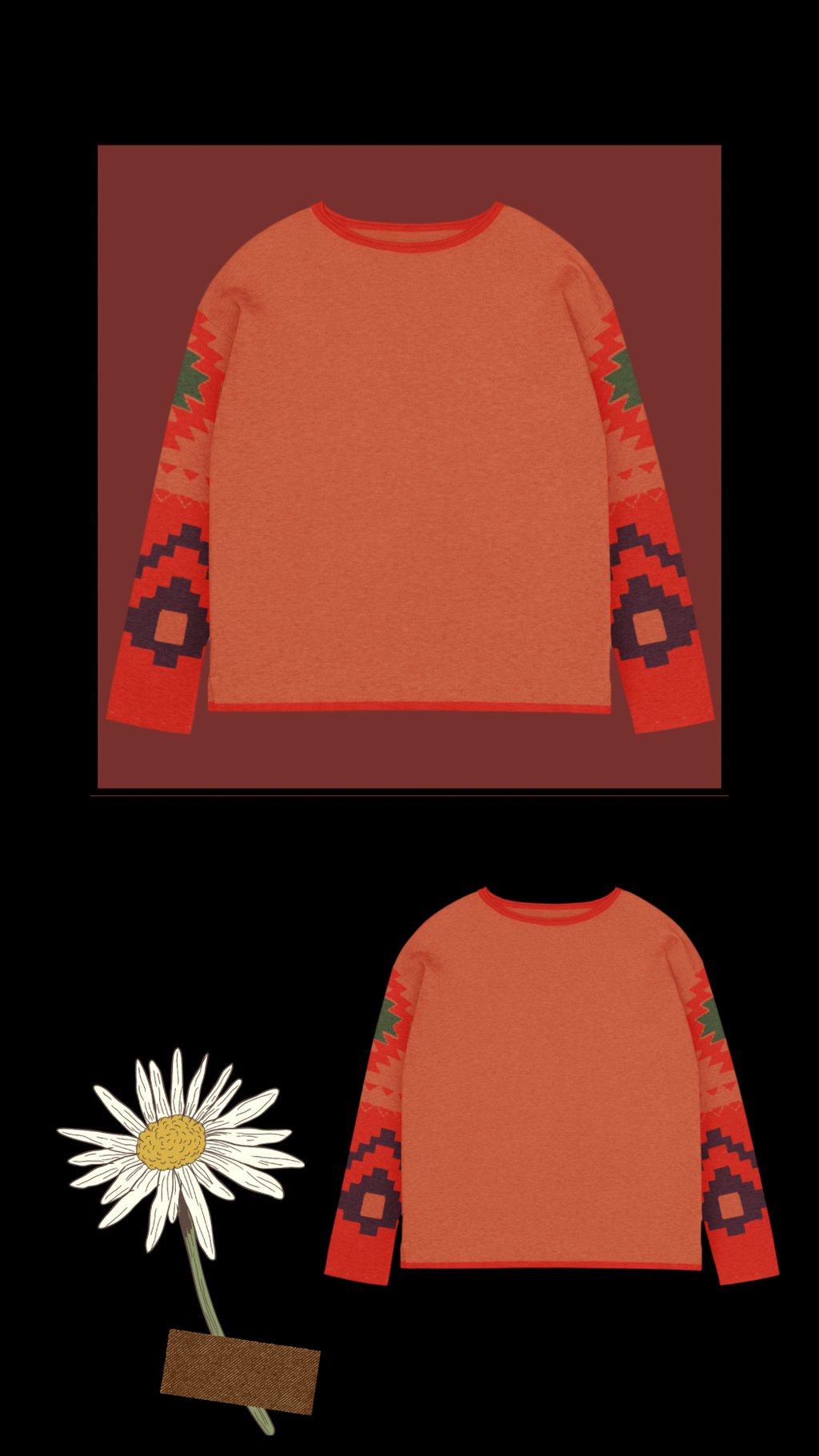 Women’s straight bottom knitted sweater