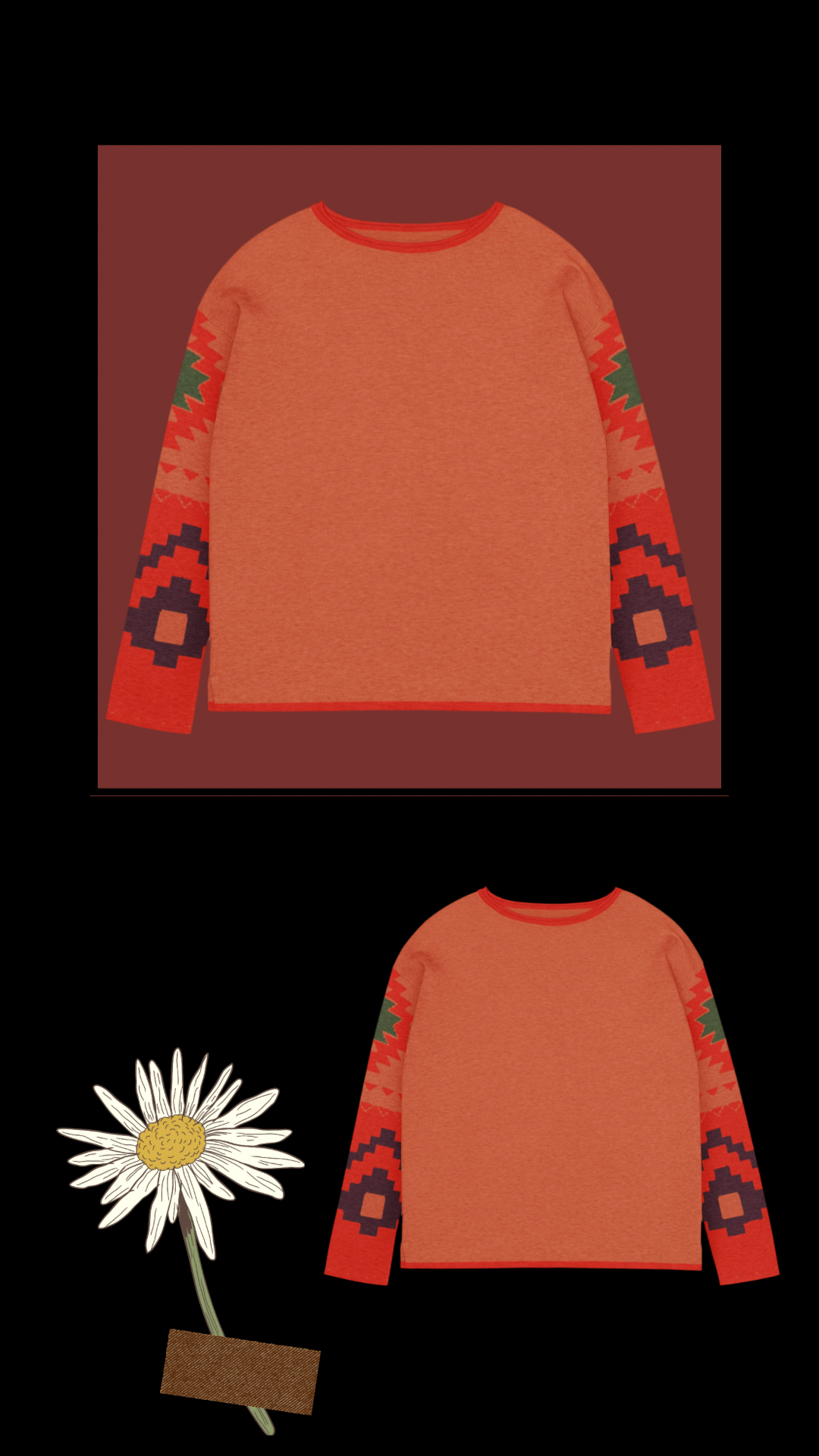 Women’s straight bottom knitted sweater