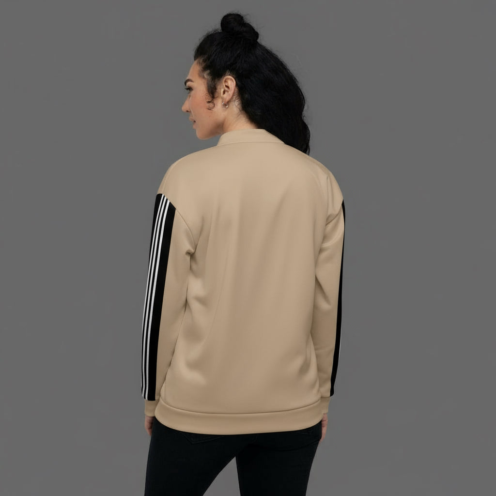 Vibrant All-Over Print Bomber Jacket - Unisex Polyester Fleece