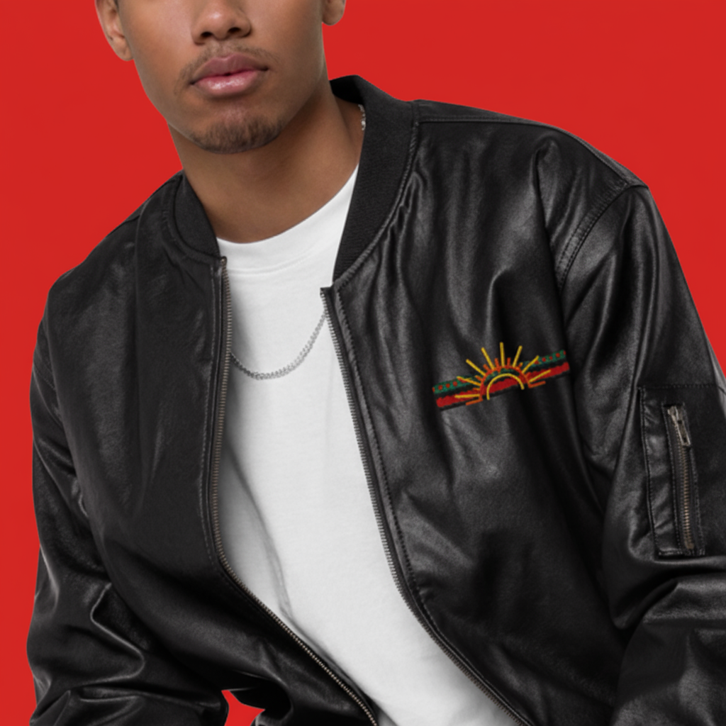 Leather Bomber Jacket