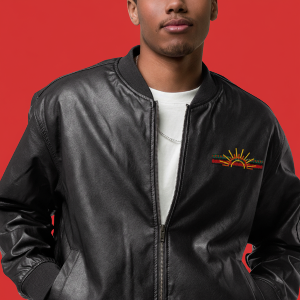 Leather Bomber Jacket